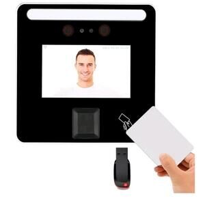 NEW Hysoon HY3000 Time Clock 4” Touch Screen Automatic Face Fingerprint RFID Pin